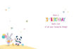 Picture of 3 TODAY BIRTHDAY CARD GIRL